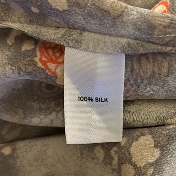 Hinge Floral 100% Silk  Dress | SIZE XS - Picture 7 of 7